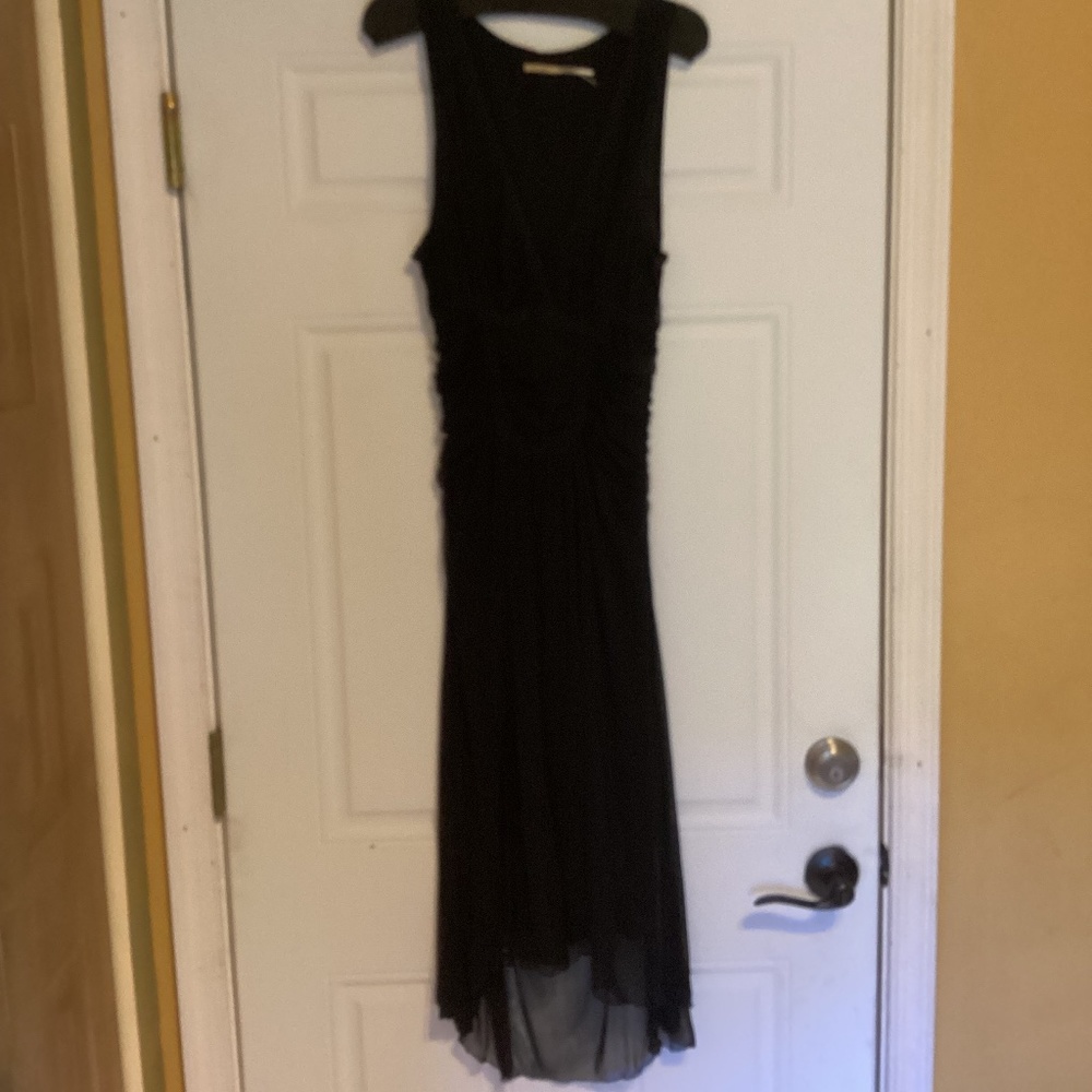 Max Studio Black Silk Dress, size L